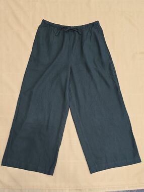 dip Navy Wide-Leg Drawstring Chinos